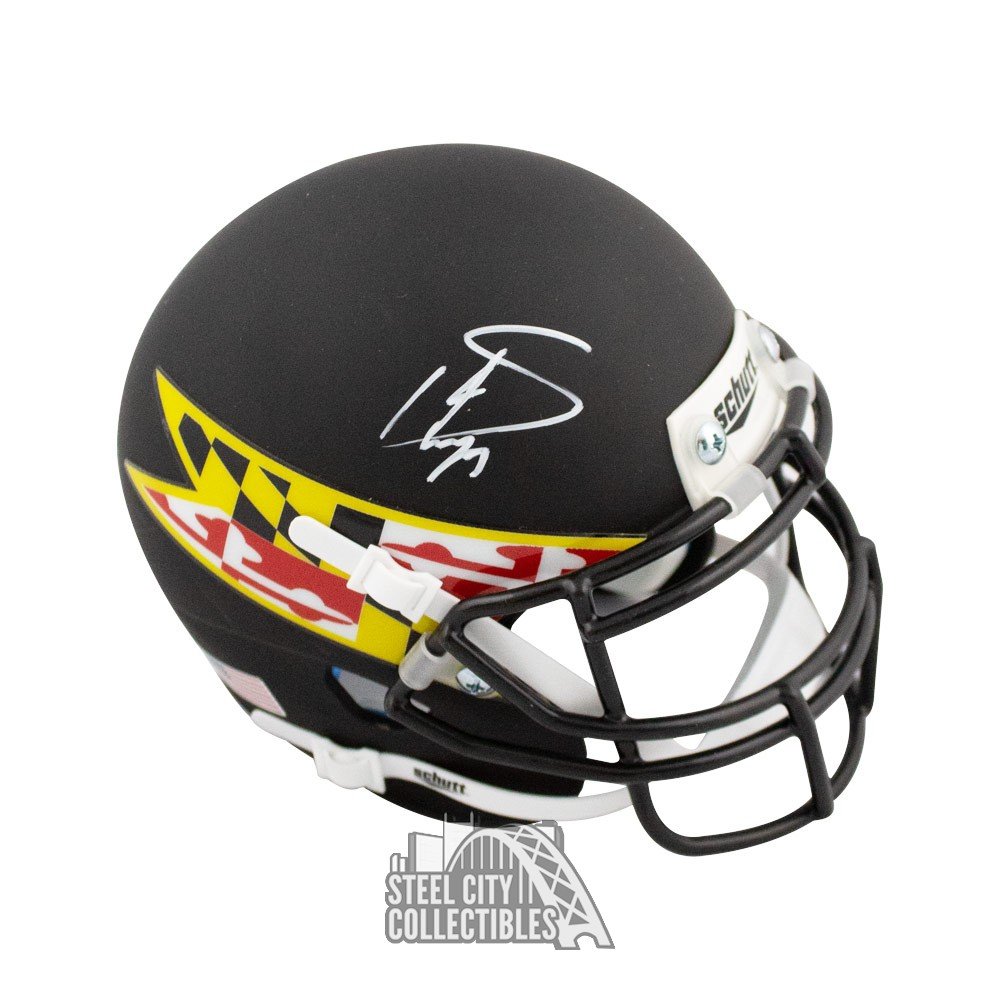 Stefon Diggs Signed Maryland Terps Full Size Schutt NCAA Helmet