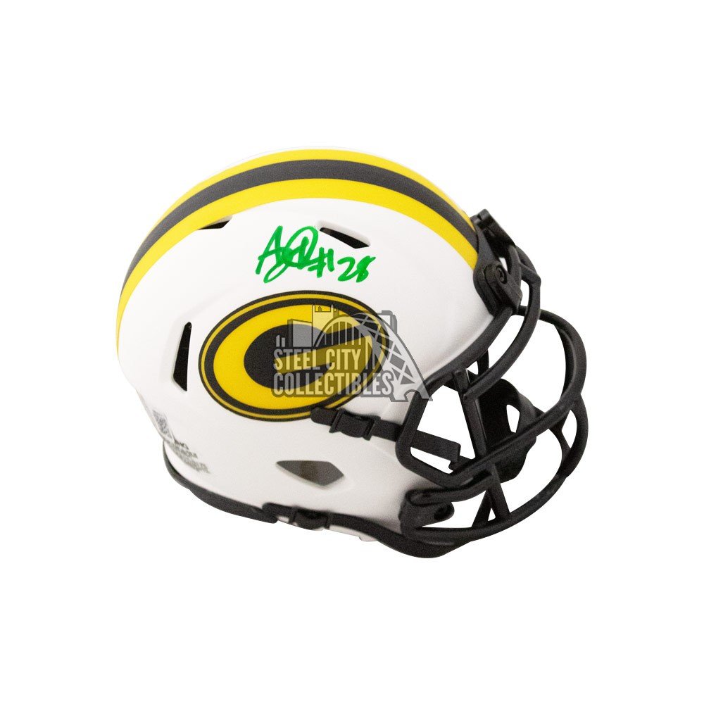 AJ Dillon Autographed Green Bay Packers Flash Authentic Full-Size Football  Helmet - BAS