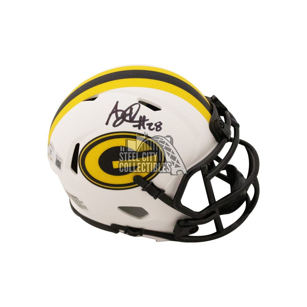 AJ Dillon Autographed Green Bay Packers Flash Authentic Full-Size Football  Helmet - BAS