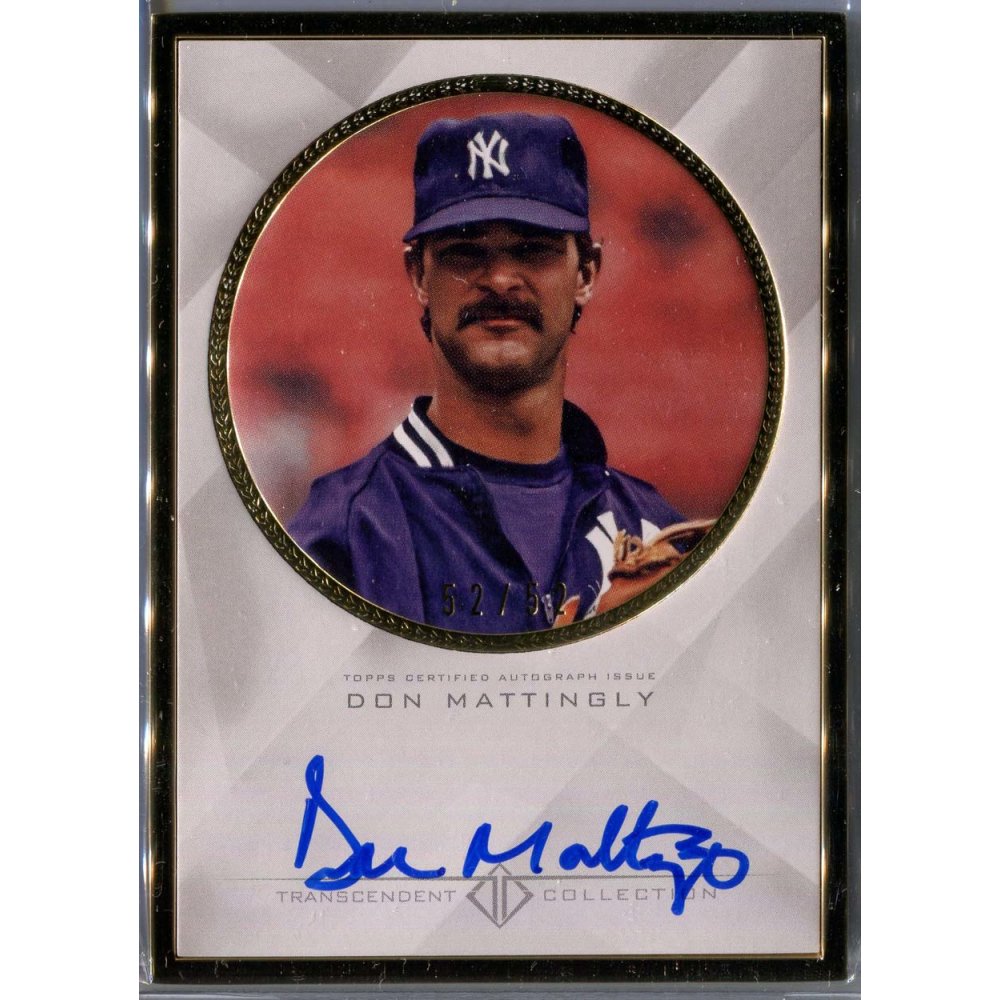 Don Mattingly 2016 Topps Transcendent Base Framed Autograph Auto