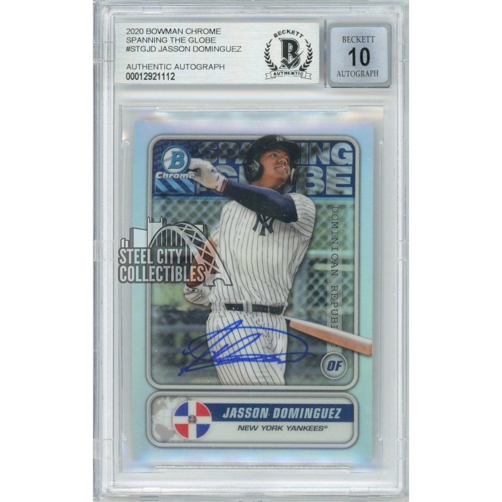 Jasson Dominguez New York Yankees Autographed 2020 Bowman Series 1