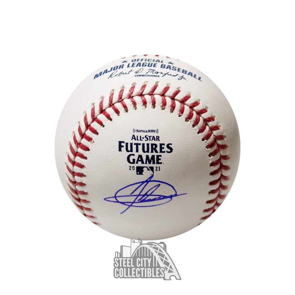 Jasson Dominguez Autographed 2021 All-Star Futures Game Official MLB  Baseball - Fanatics