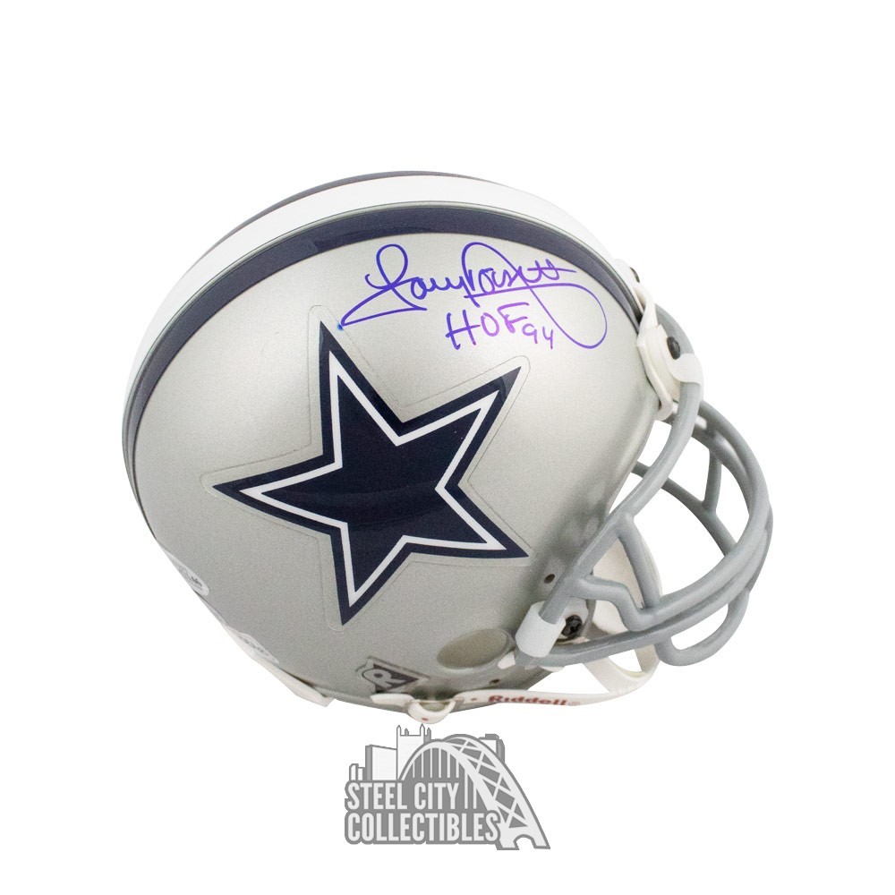 Tony Dorsett HOF 94 Autographed Dallas Cowboys Mini Football Helmet - BAS  COA