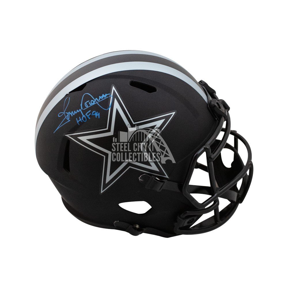 Tony Dorsett Autographed Dallas Cowboys Eclipse Mini Football Helmet - BAS  COA (Silver Ink)