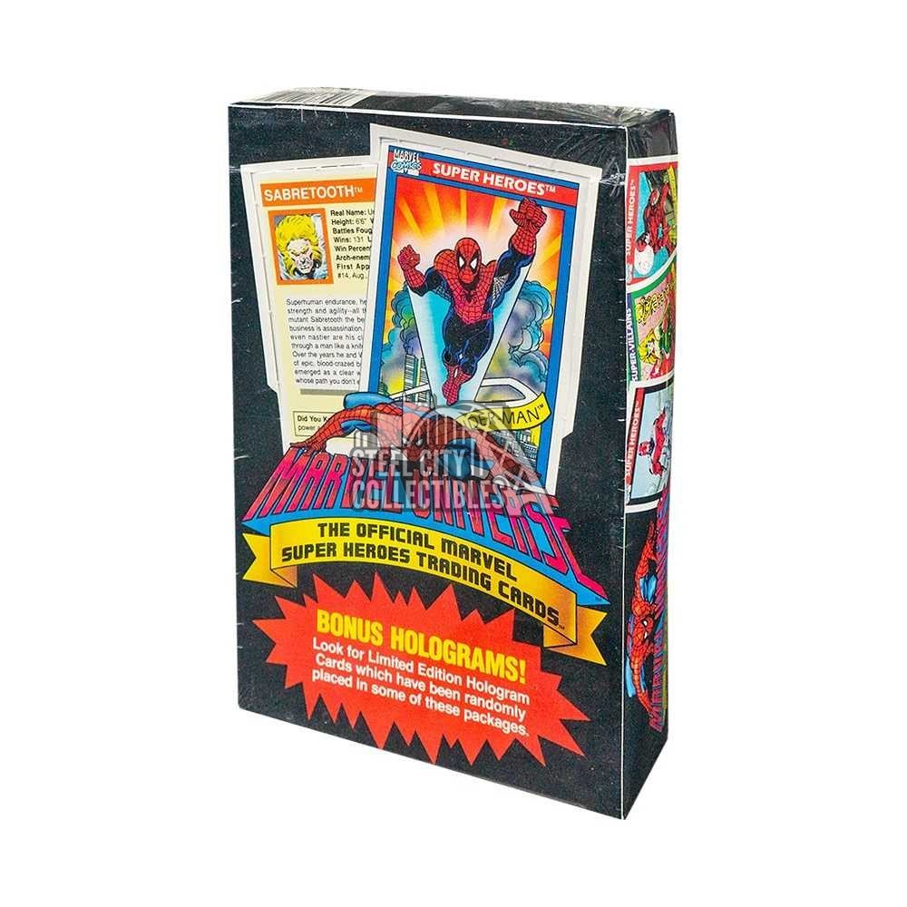 1990 Marvel Universe Trading Cards Box w/ Bonus Holograms 36 Packs ...