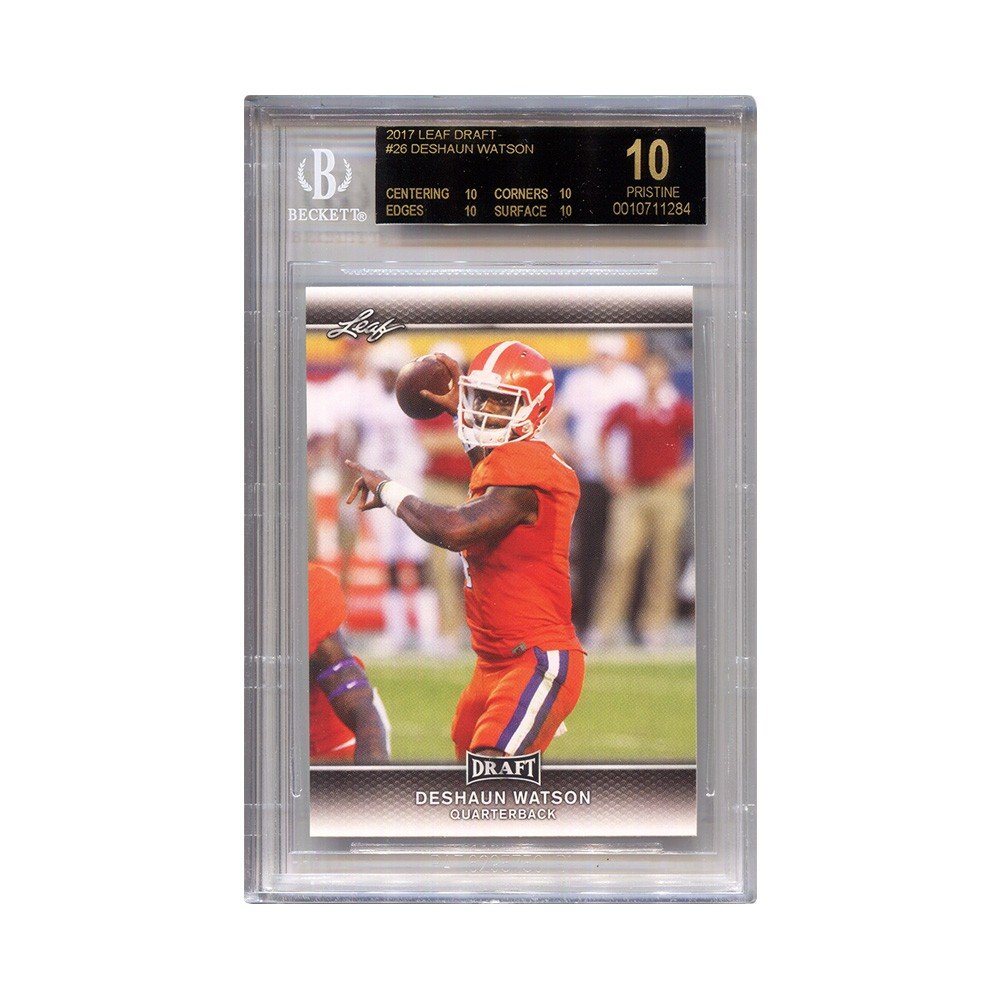 Deshaun Watson 2017 Leaf Limited Ed. #4 Silver Jersey #4/10