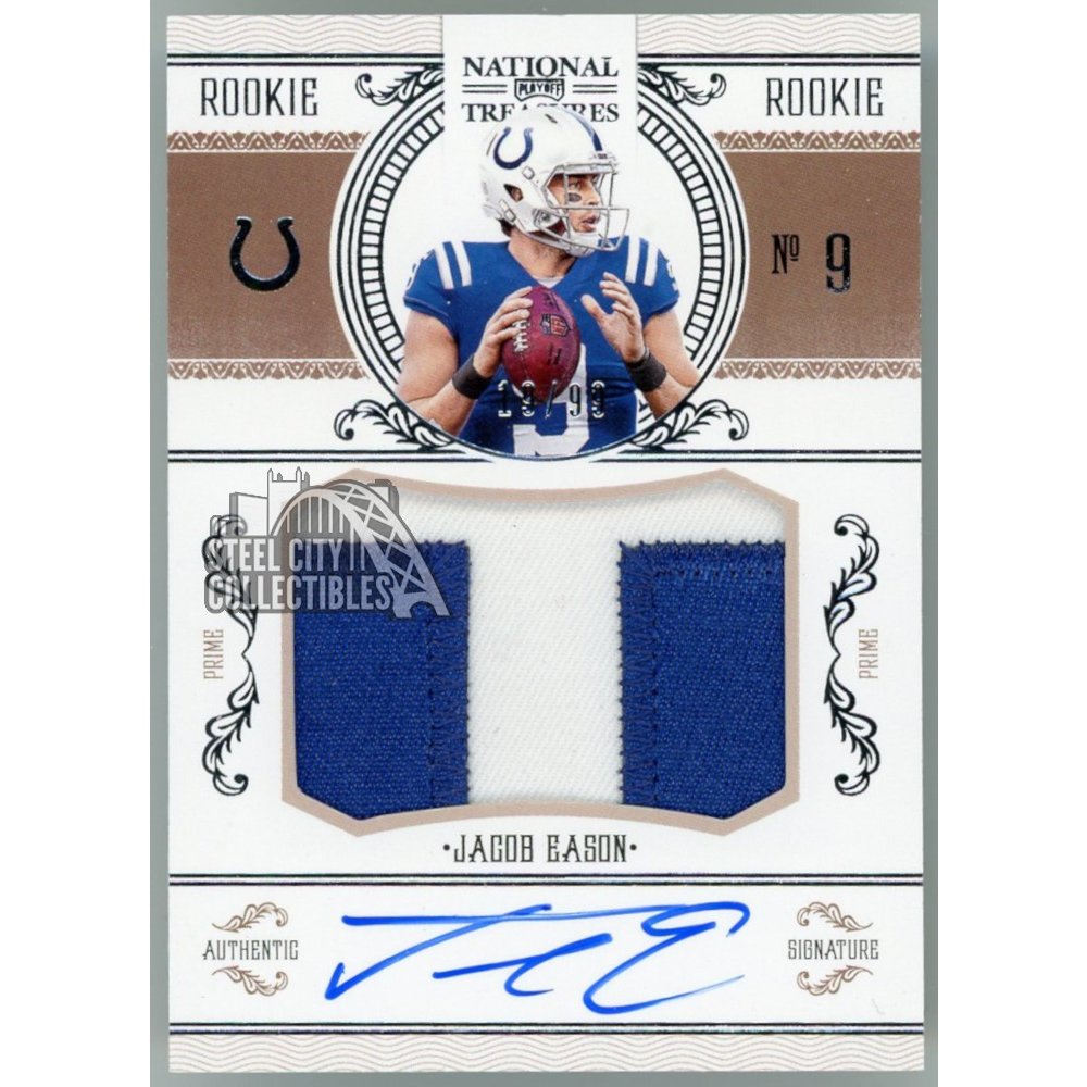 NFL JACOB EASON JERSEY 2020 PANINI ELEMENTS SUPERCHARGED PATCH Rookie COLTS /27 枚限定 ジャージカード コルツ