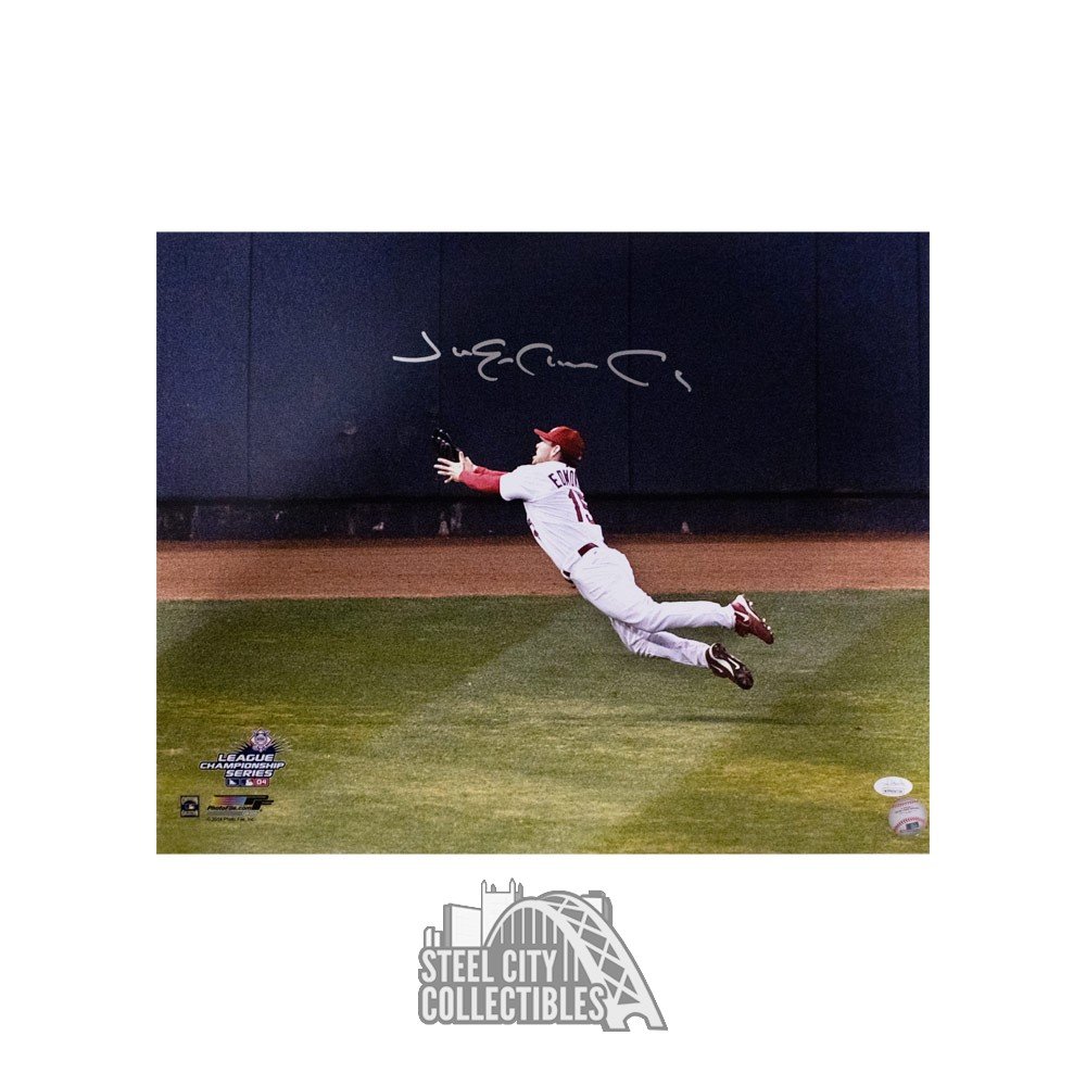 Jim Edmonds St Louis Cardinals Autographed On Deck Photo - JSA COA