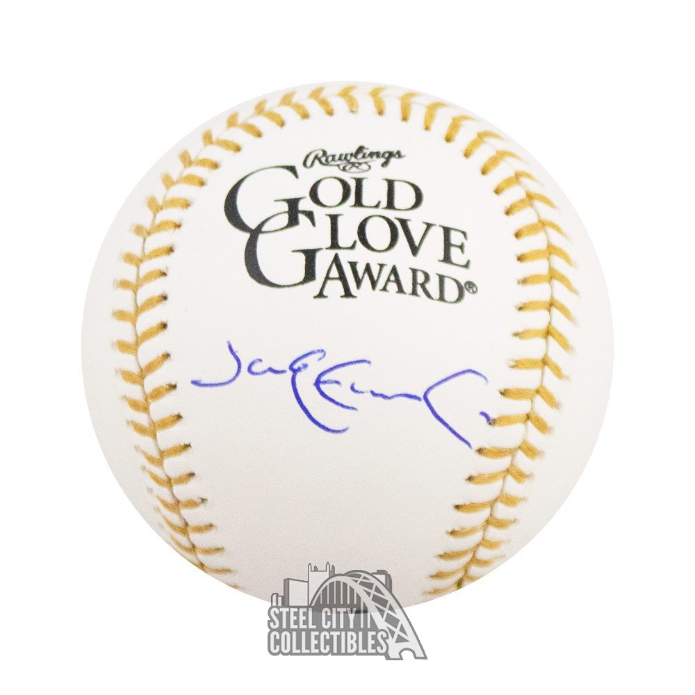 Jim Edmonds Autographed Official Gold Glove Award Baseball - JSA COA