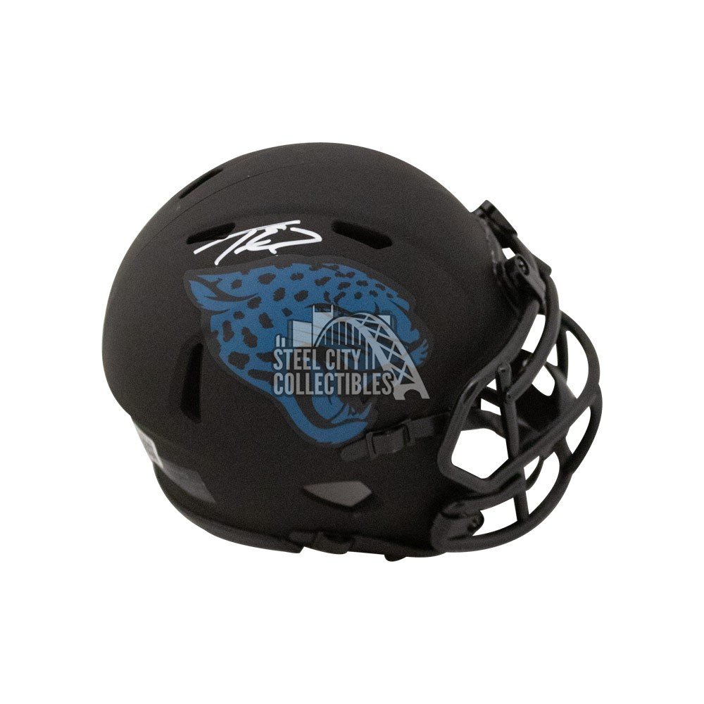 Travis Etienne Autographed Jacksonville Jaguars Flash Replica Full-Size  Football Helmet - BAS