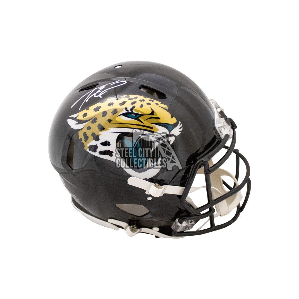 Fred Taylor Autographed Signed Jacksonville Jaguars Riddell Speed Full Size  Replica Helmet with 10,000 Yard Club Inscription - JSA Authentic