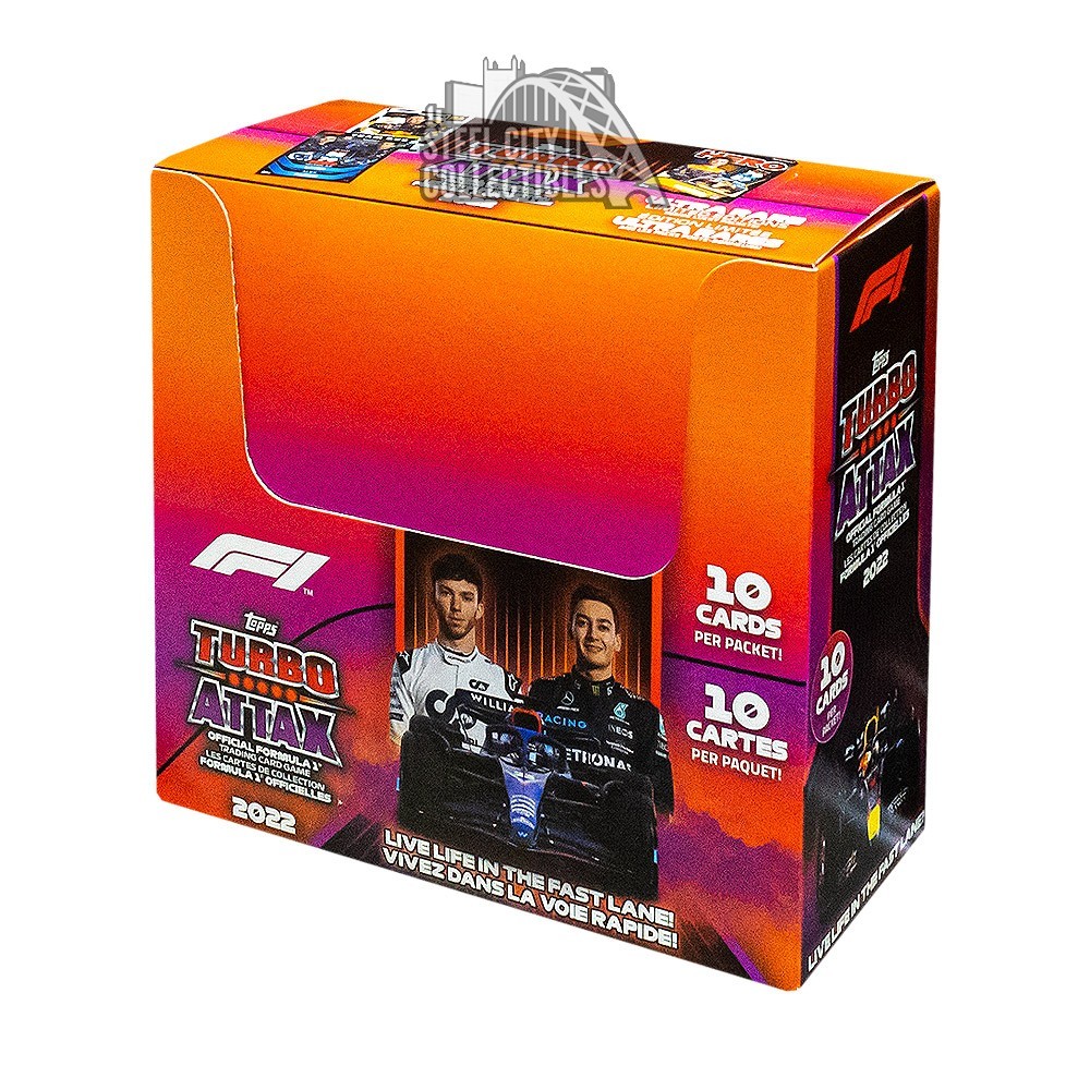 2022 Topps Formula 1 F1 Turbo Attax 24 Pack Box Steel City Collectibles