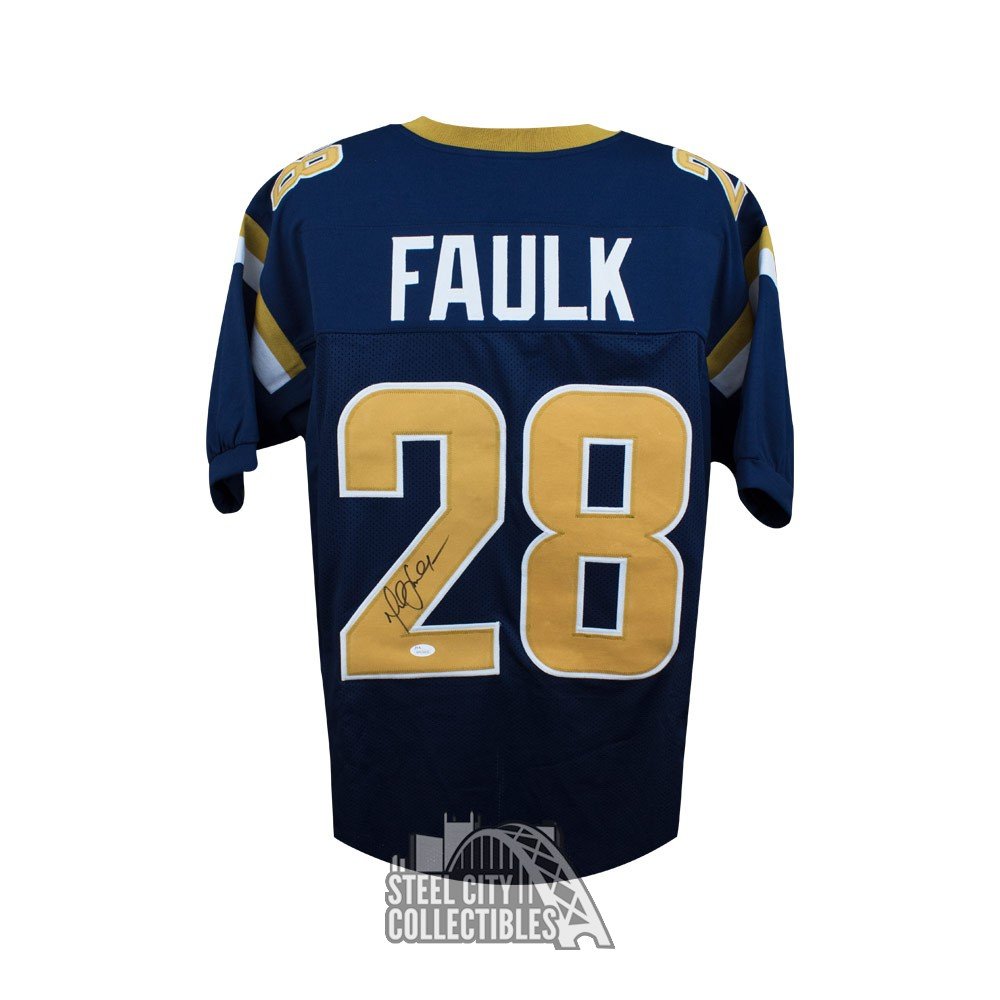 Marshall Faulk Autographed St. Louis Rams Jersey –