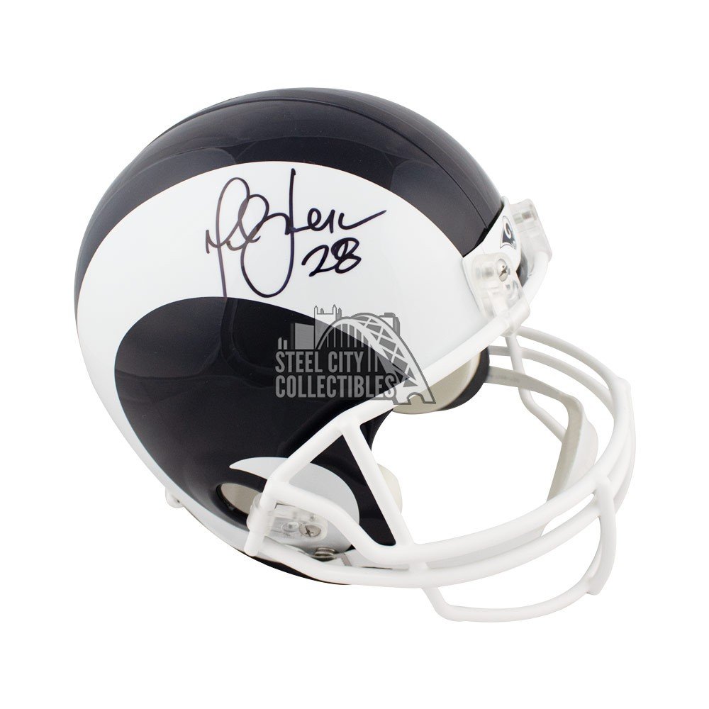 St. Louis Rams Marshall Faulk Autographed Full Size Speed Replica