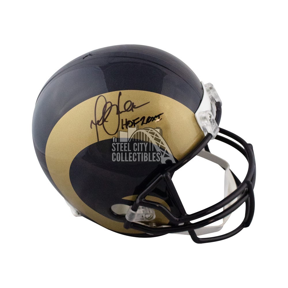 Marshall Faulk HOF Autographed St Louis Rams Full-Size Football Helmet -  JSA COA