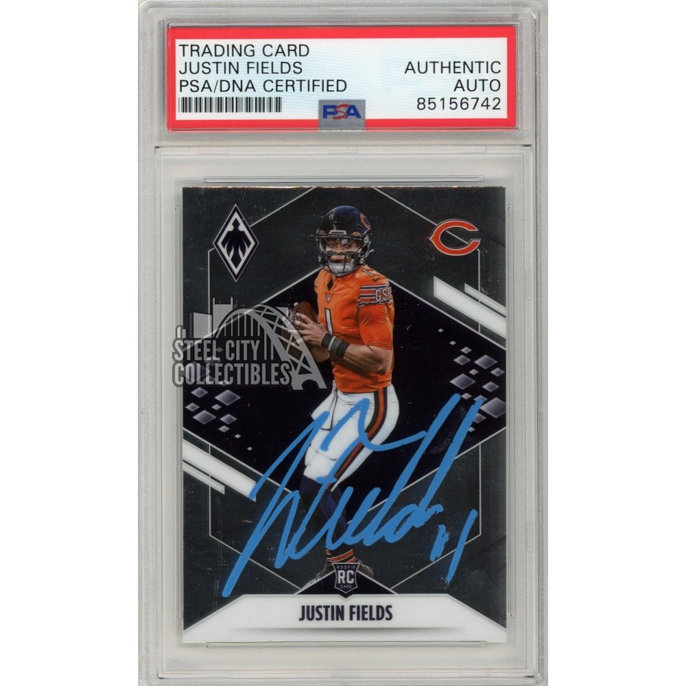 Justin Fields NFL Rookie Auto factory /75 Certified