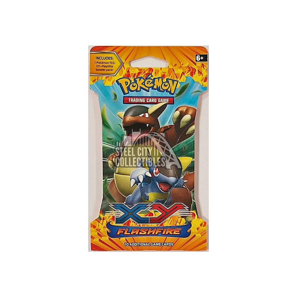 Pokemon XY Flashfire Sleeved Booster 4-Pack Art Set | Steel City