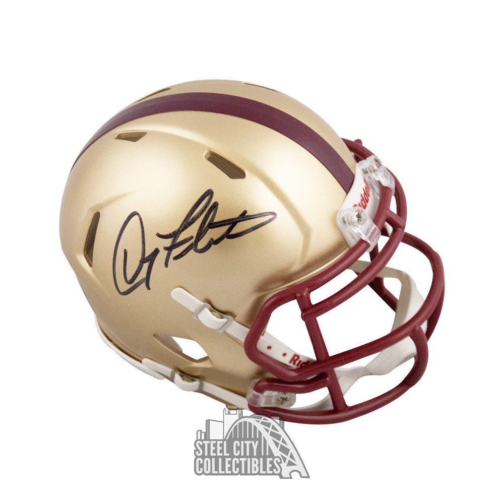 Doug Flutie Autographed New England Patriots Flash Replica Full-Size  Football Helmet - BAS (White Ink)