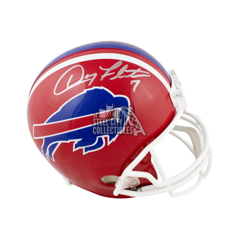 DOUG FLUTIE SIGNED BILLS FULL SIZE REPLICA HELMET JSA COA