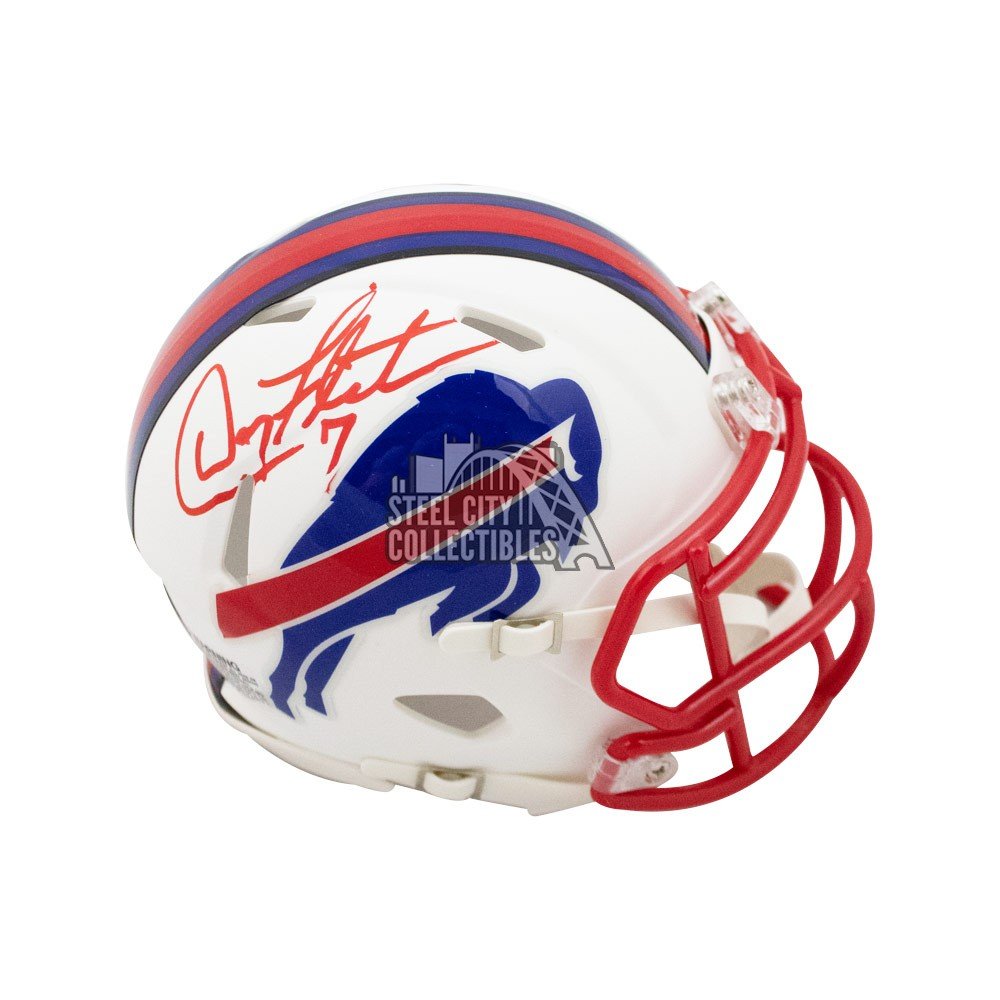 Doug Flutie Autographed Patriots Lunar Eclipse Replica Full-Size Helmet BAS  COA