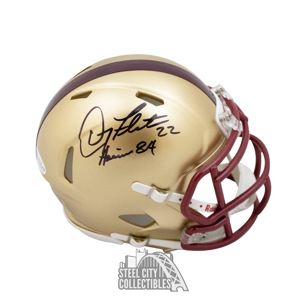 Doug Flutie Autographed Buffalo Bills Flash Mini Football Helmet - BAS  (White Ink)