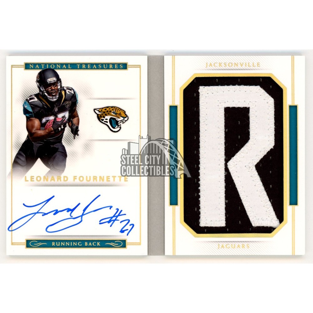 Leonard Fournette 2017 National Treasures Autograph Rookie Letter Patch  Booklet 2/9 | Steel City Collectibles