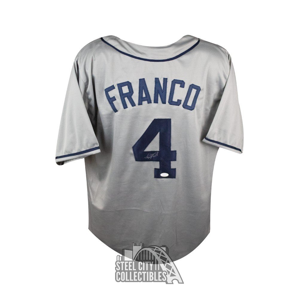 Wander Franco Tampa Bay Rays Framed Jersey w/ JSA COA