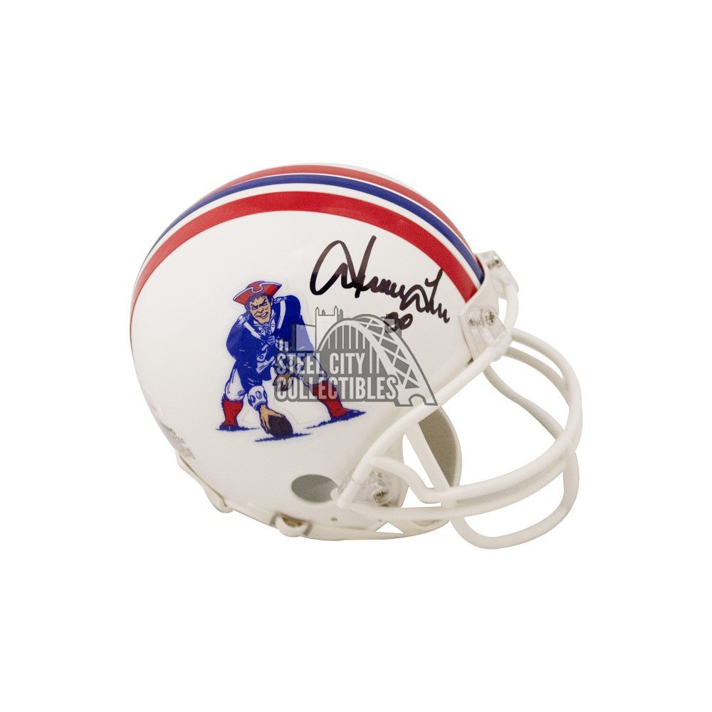 Irving Fryar Autographed New England Patriots Mini Football Helmet - JSA  COA (Red Facemask)