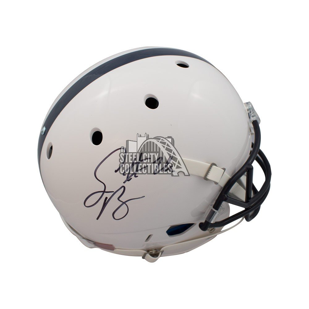 SAQUON BARKLEY Autographed Penn State Full Size Helmet & Jersey Jsa COA Auto