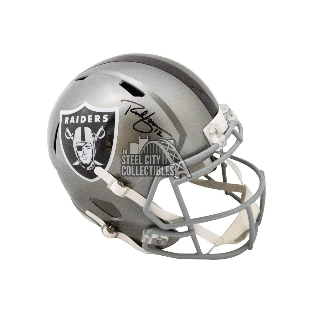 Rich Gannon Autographed Raiders Flash Replica Full-Size Football Helmet -  BAS