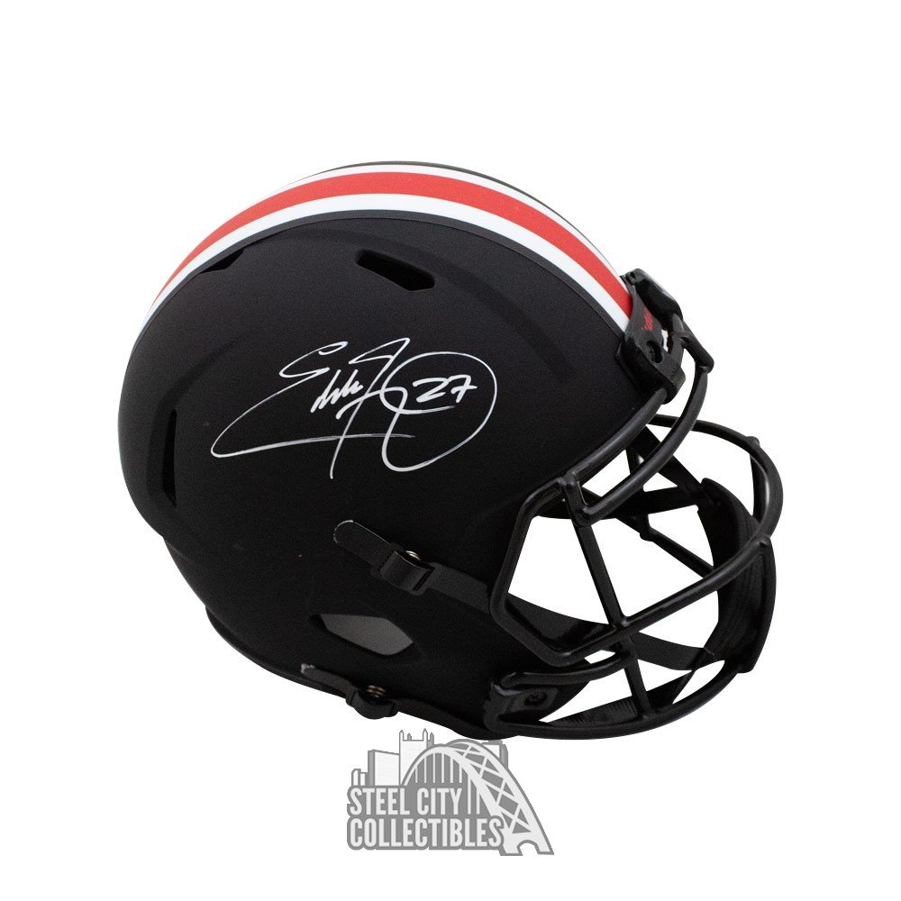 Eddie George Autographed Tennessee Titans Flash Mini Football Helmet - BAS  COA