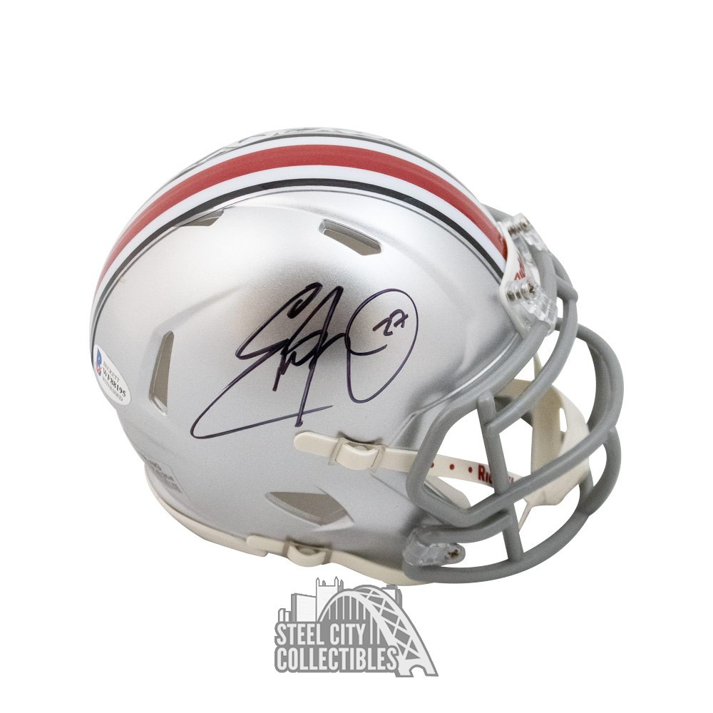 Eddie George Autographed Tennessee Titans Eclipse Replica Full-Size Football  Helmet - BAS COA