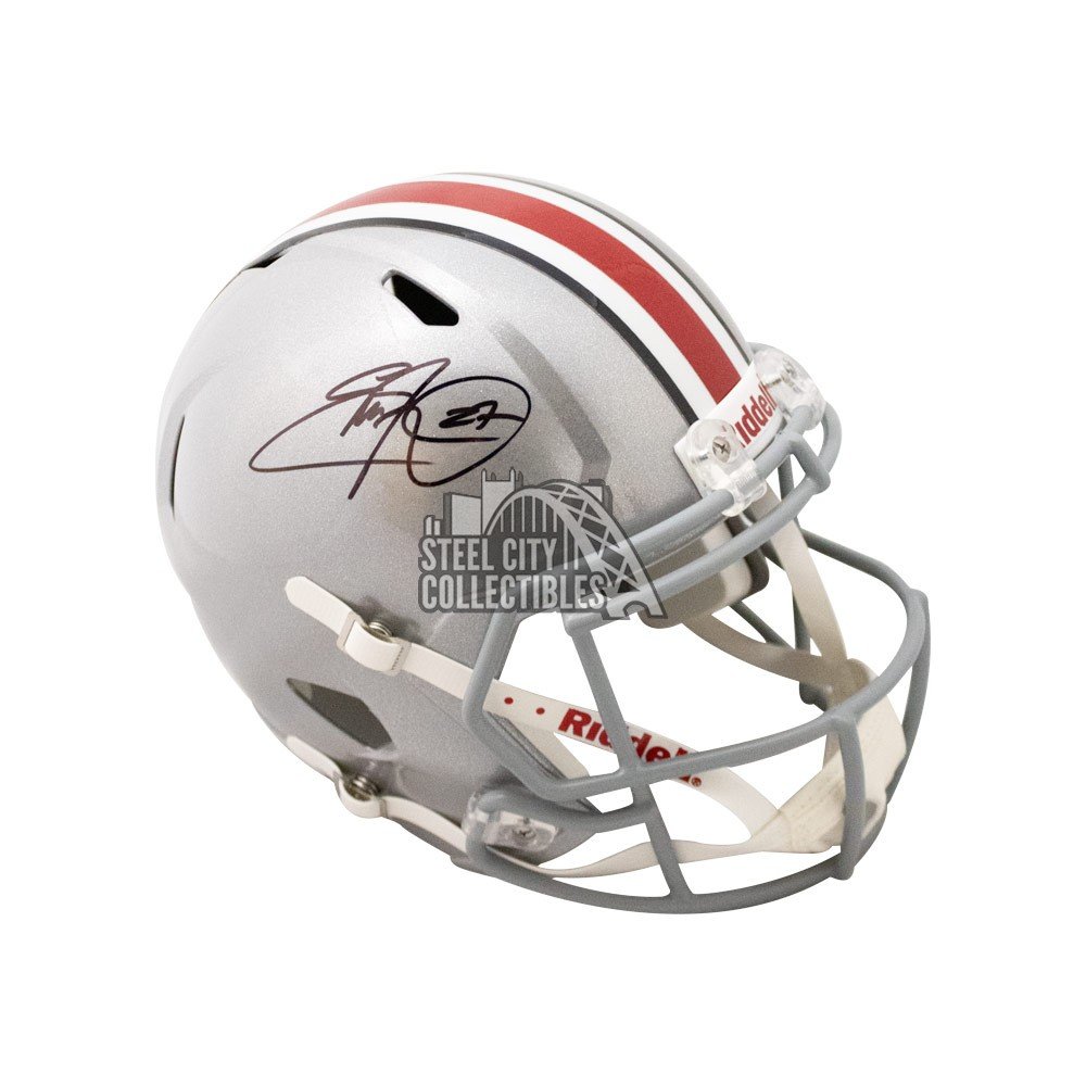 Eddie George Autographed Tennessee Titans Flash Mini Football Helmet - BAS  COA