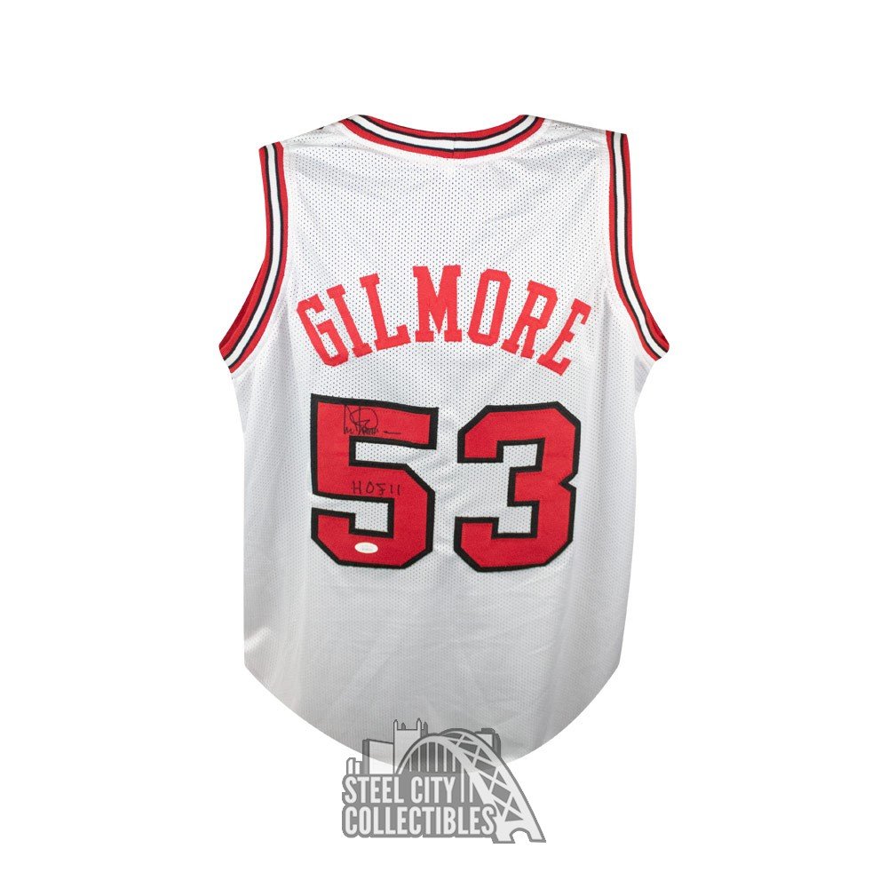 Artis Gilmore HOF 11 Autographed Chicago Custom White Basketball Jersey ...