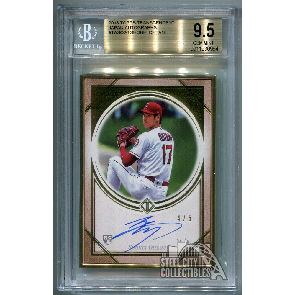 2018 Topps Transcendent Japan Ohtani Through The Years Autographs