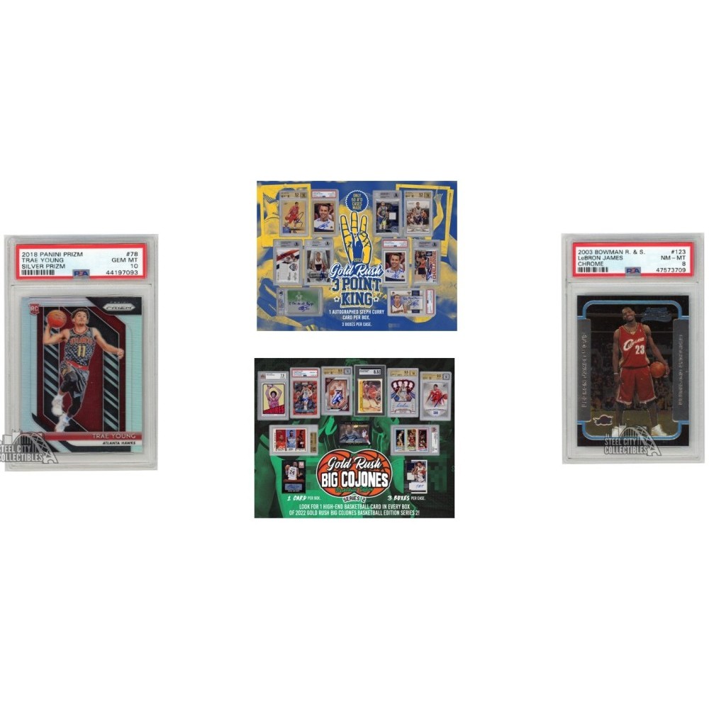 2022 Gold Rush Big Cajones 3-Box Case & 2023 3 Point King 3-Box Case with  Trae Young & LeBron James Rookies Random Hit Group Break #1 - Tyler | Steel  City Collectibles