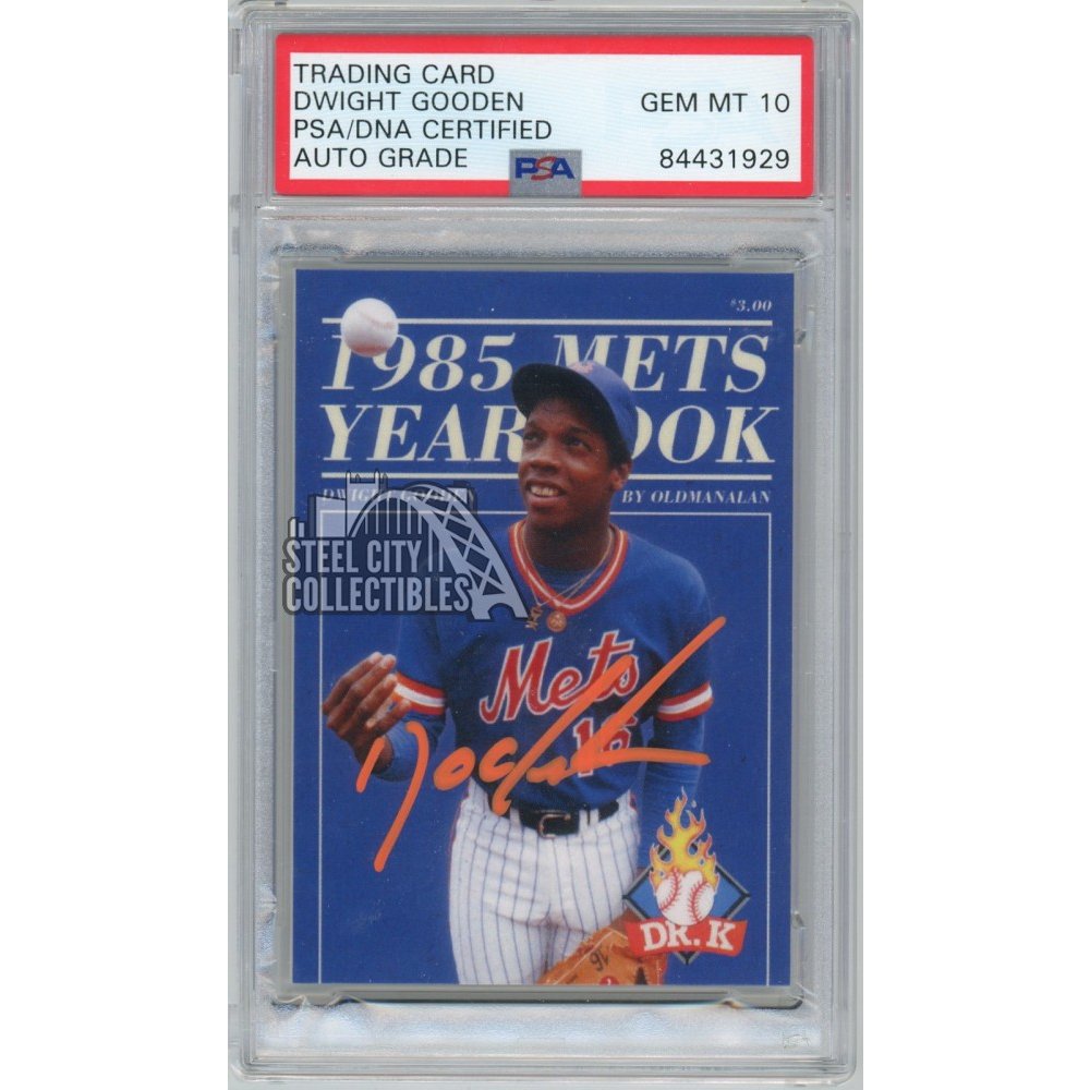 Dwight Gooden autographed card