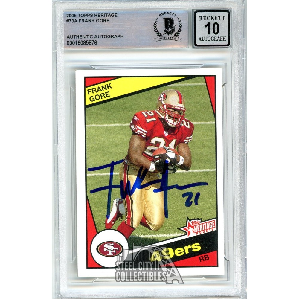 FRANK GORE 2005 UD SP AUTHENTIC SCRIPTS FOR SUCCESS RC AUTOGRAPH