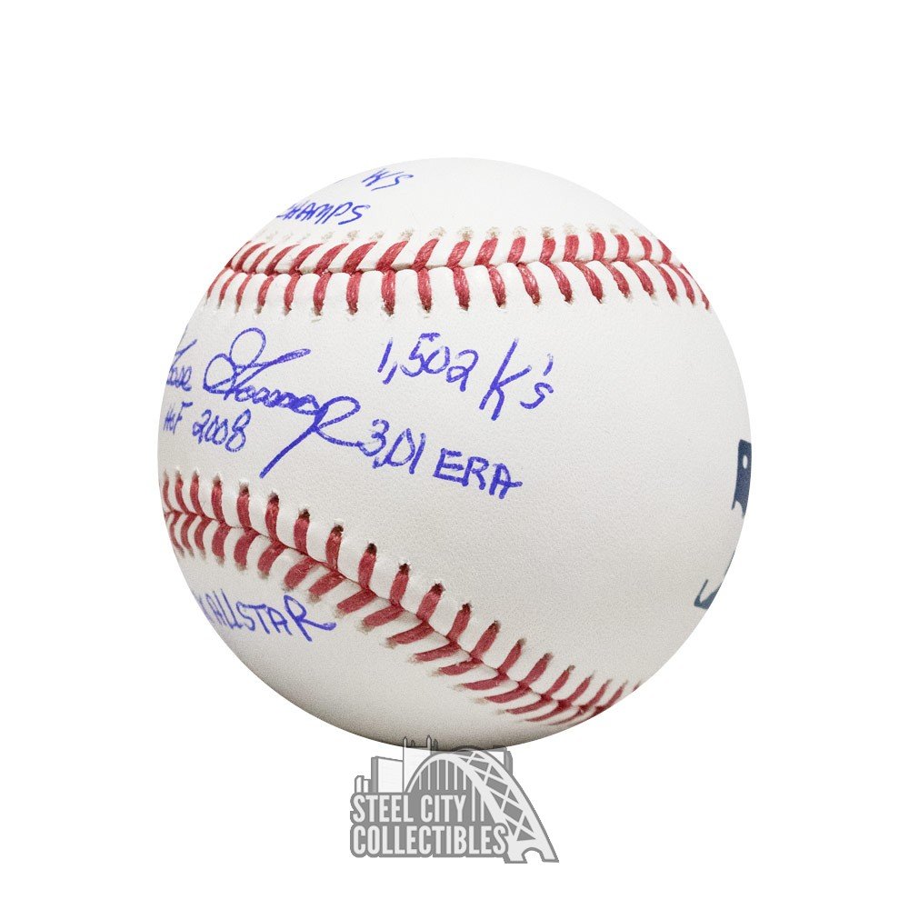 Rich Goose Gossage Autographed Official MLB Baseball St. Louis Cardinals  With 6 Stats Beckett BAS QR Stock #196547 - Mill Creek Sports