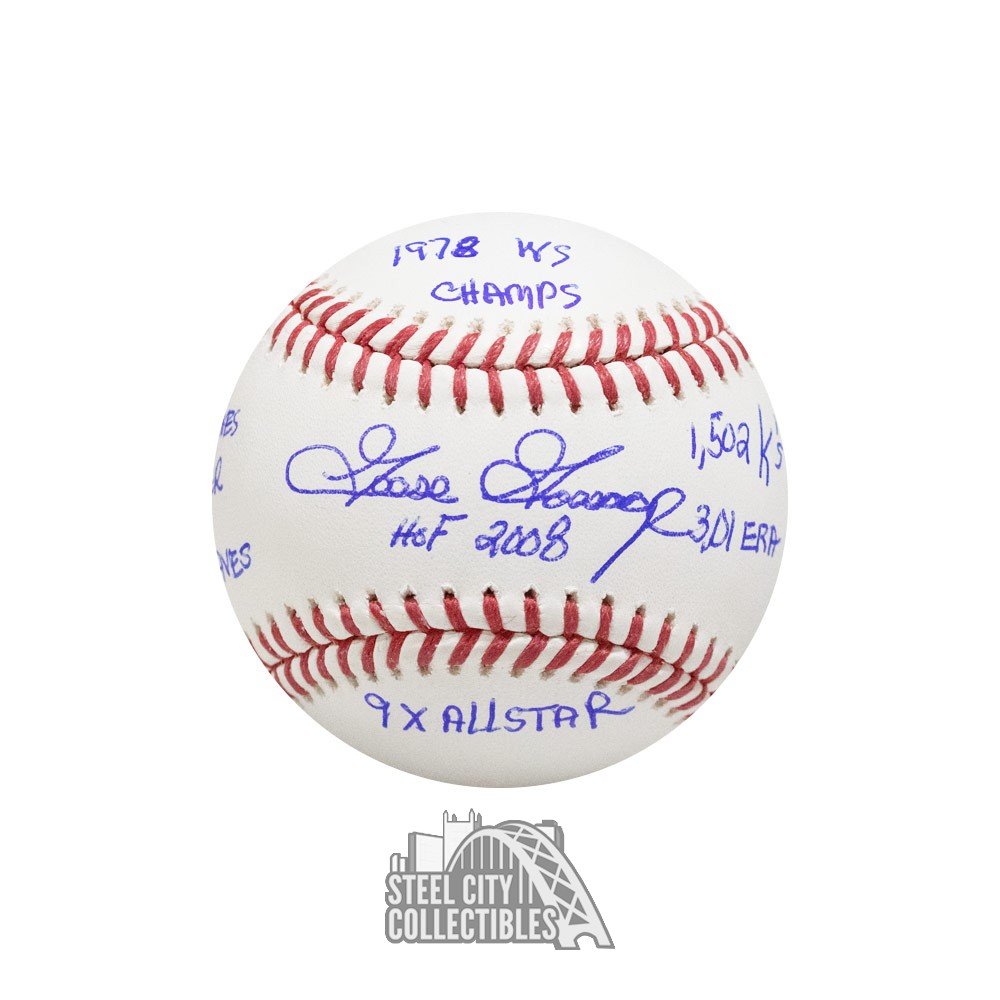 Rich Goose Gossage Autographed Official MLB Baseball St. Louis Cardinals  With 6 Stats Beckett BAS QR Stock #196547 - Mill Creek Sports