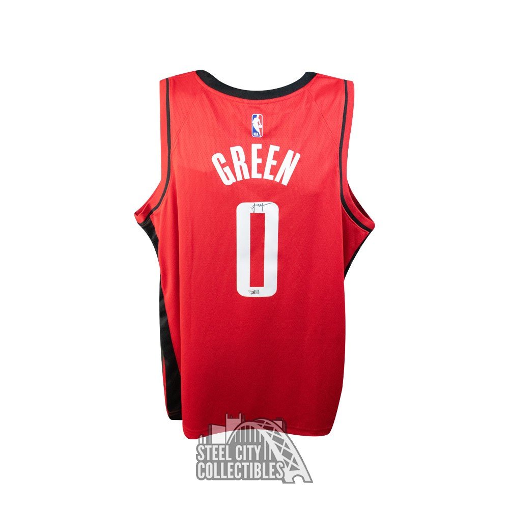 Tristar Jalen Green Autographed Houston Rockets Nike Classic Edition Swingman Jersey