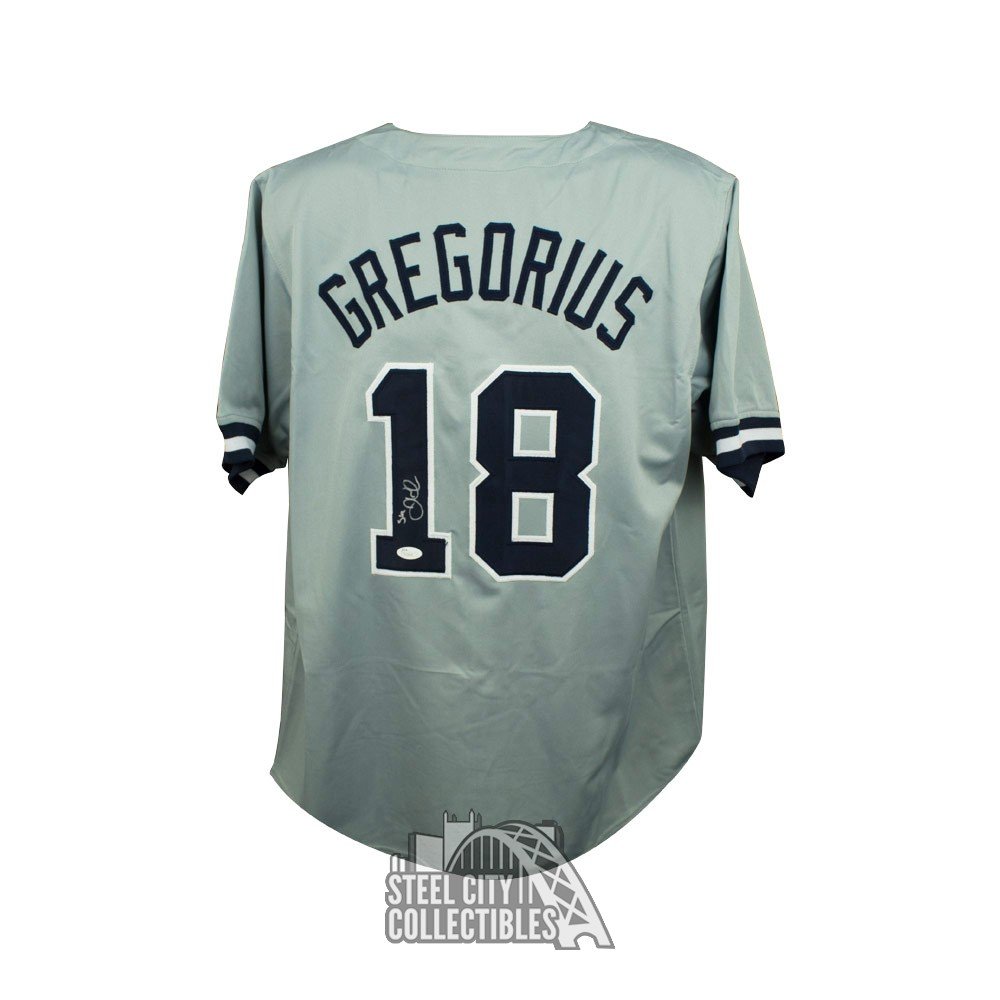 Didi Gregorius Autographed New York Custom Gray Baseball Jersey