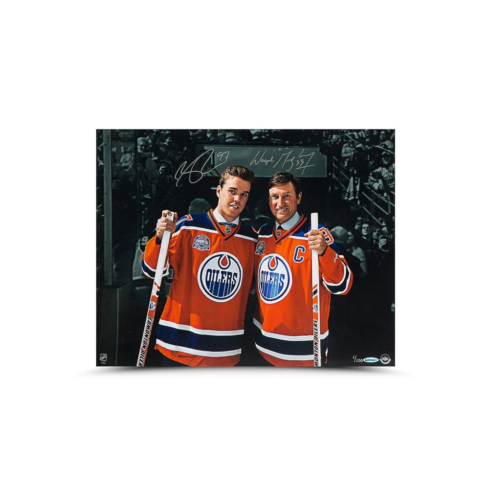 Shop Wayne Gretzky and Connor McDavid Edmonton Oilers Signed