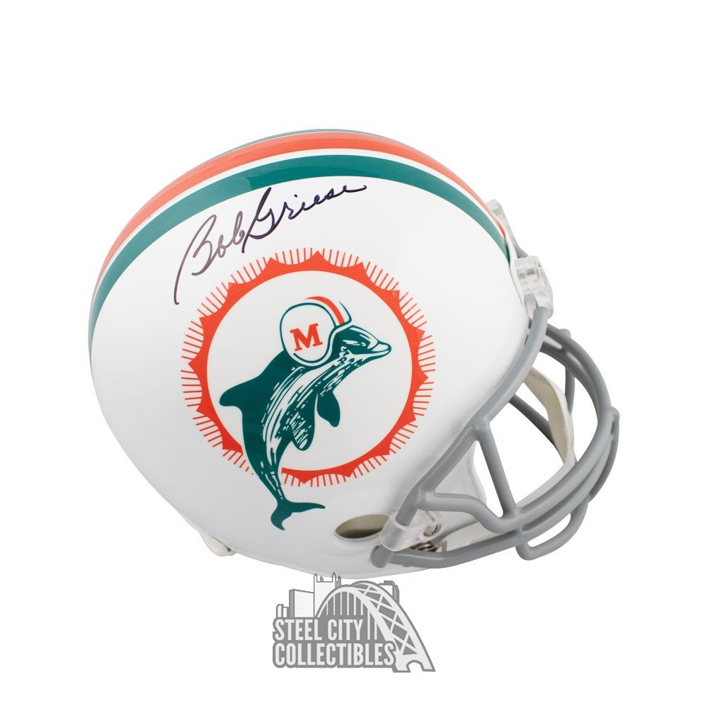 Bob Griese Autographed Miami Dolphins Logo Football w/HOF