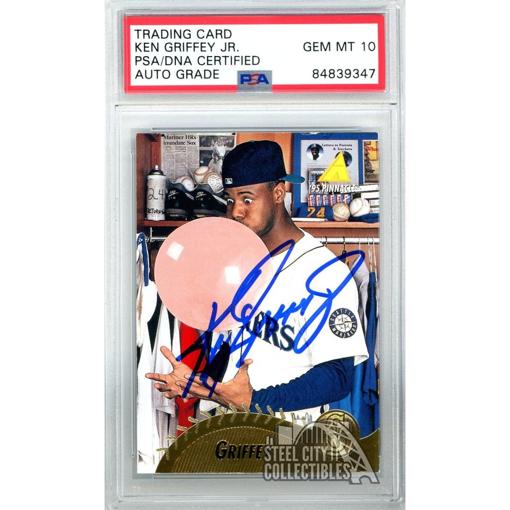 Ken Griffey Jr Pinnacle Autograph Card Psa Dna Steel City Collectibles