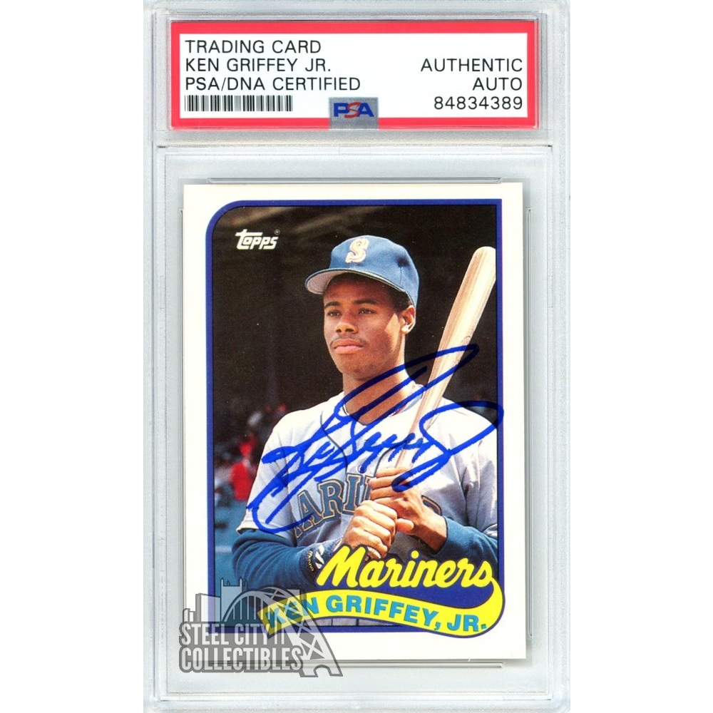 Ken Griffey Jr 1989 Topps Traded Autograph Rookie Card #41T PSA/DNA ...