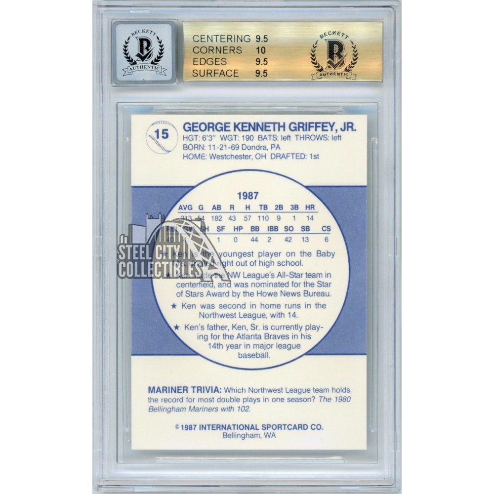 1987 Bellingham Mariners Ken Griffey Jr. PSA 10