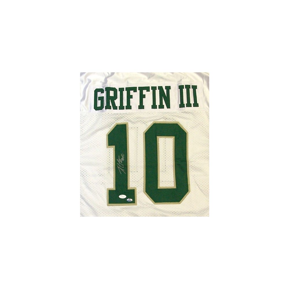 Robert Griffin III Autographed Baylor Bears White Jersey - JSA COA