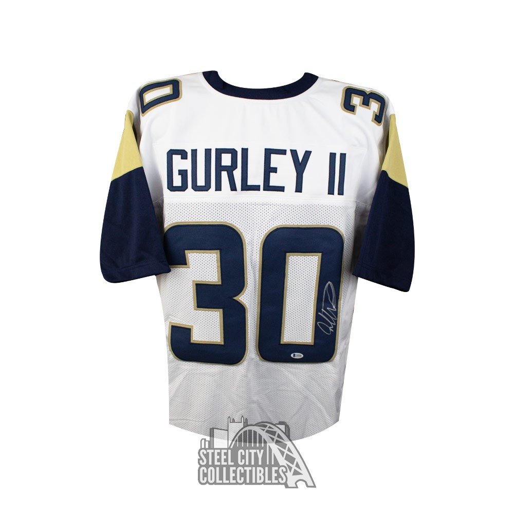Todd Gurley Autographed/Signed Los Angeles Rams Size XL White