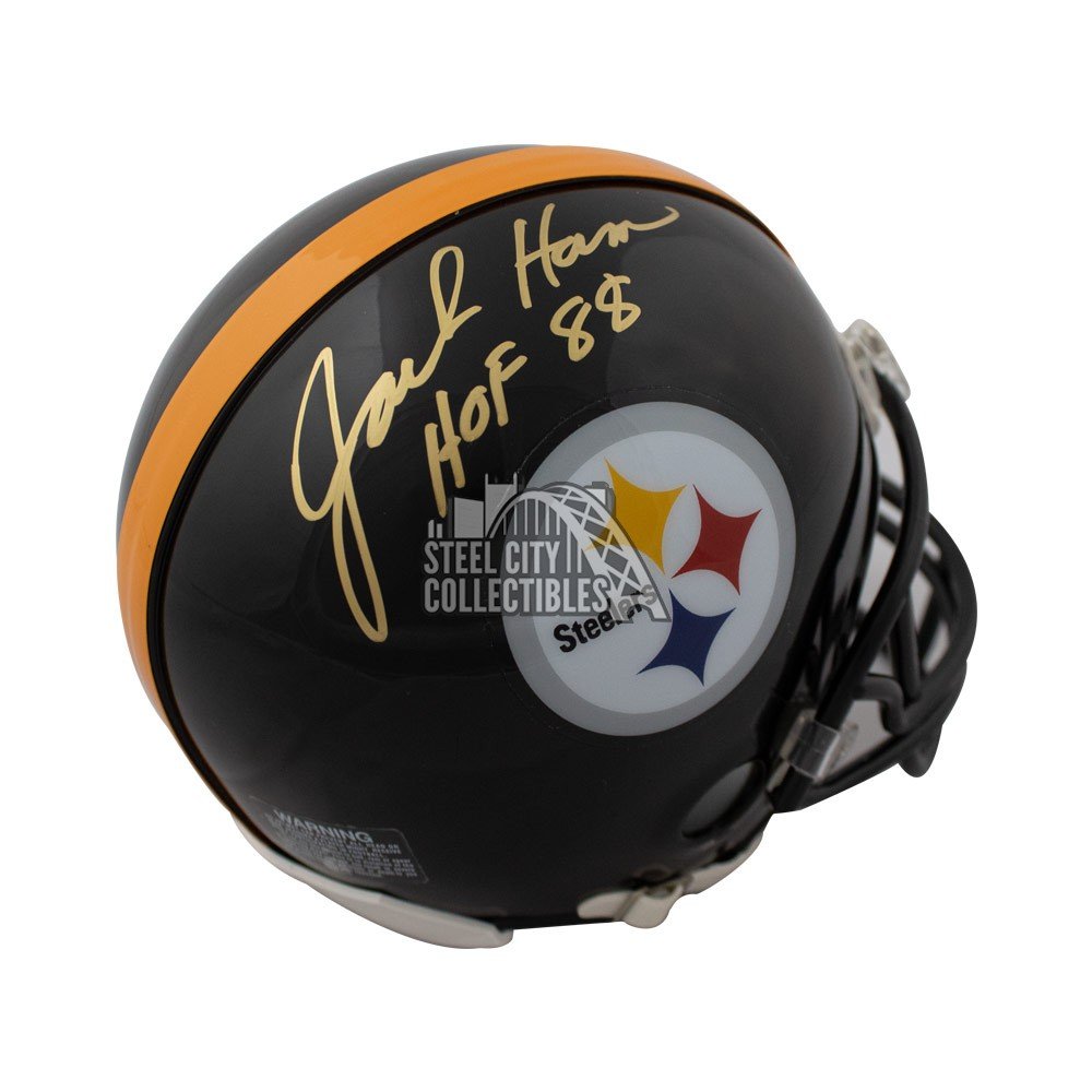 Jack Ham HOF Autographed Pittsburgh Steelers Mini Football Helmet